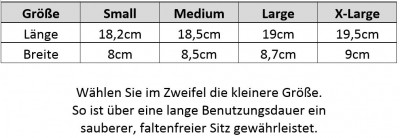 GMax golf glove size chart